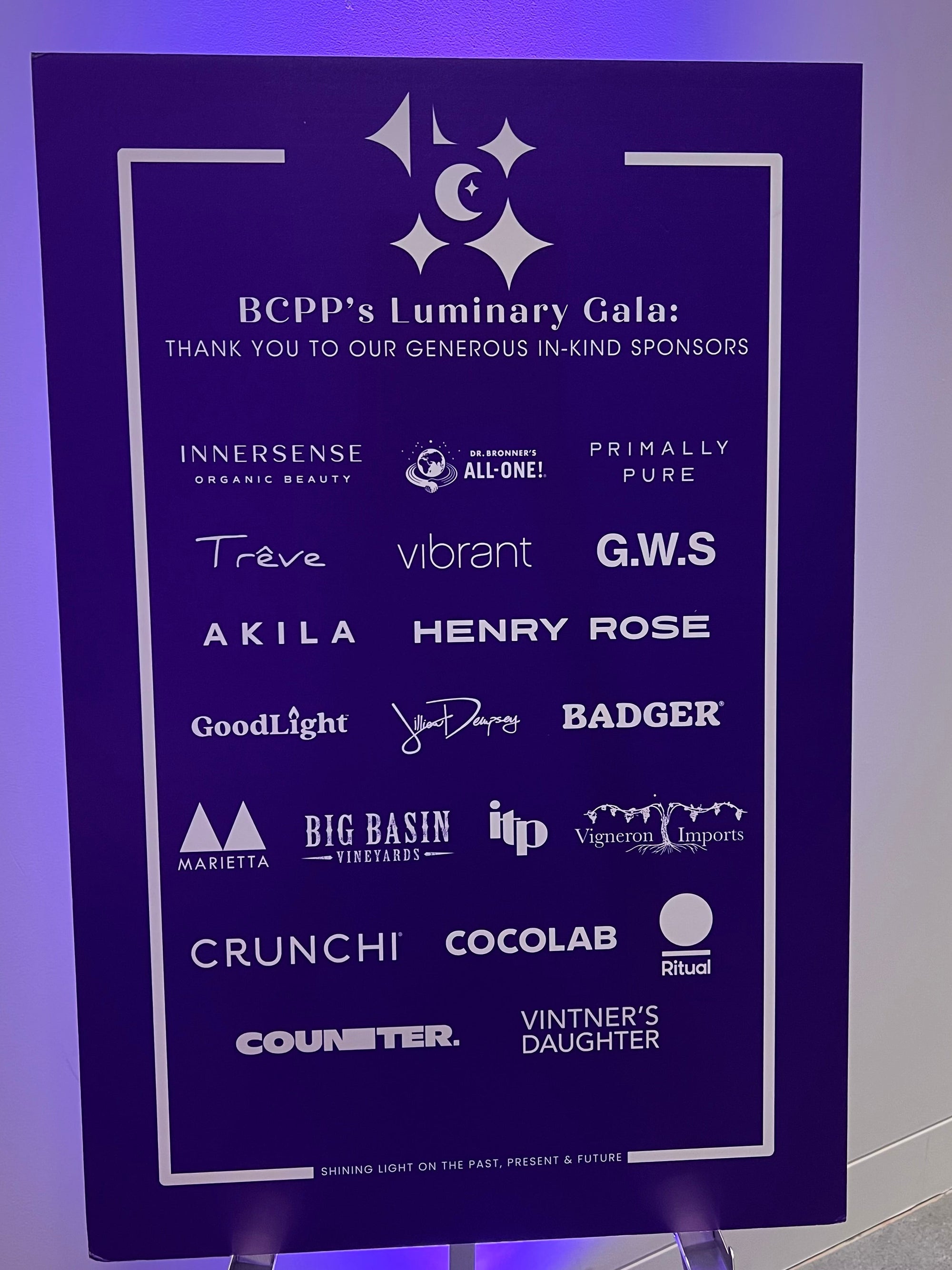 Trêve was honored to attend the annual gala for Breast Cancer Prevention Partners in San Francisco